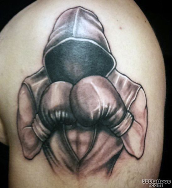 40 Boxing Tattoos For Men   A Gloved Punch Of Manly Ideas_1