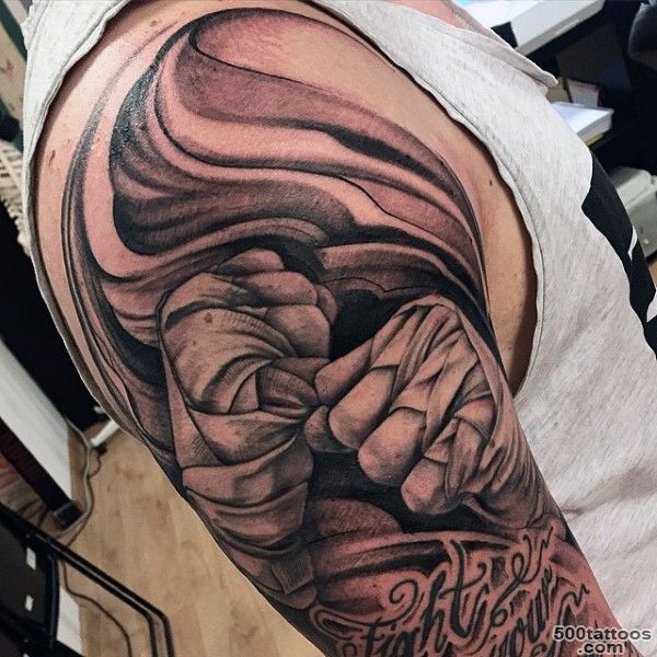 40 Boxing Tattoos For Men   A Gloved Punch Of Manly Ideas_2