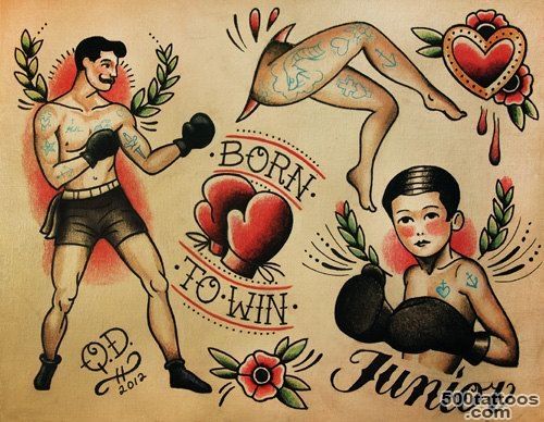 traditional boxing tattoo   Google Search  t  Pinterest  Boxing ..._25