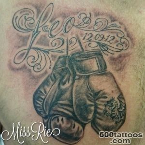Miss Rie • Boxing gloves on the chest #tattoo #tattoos_29