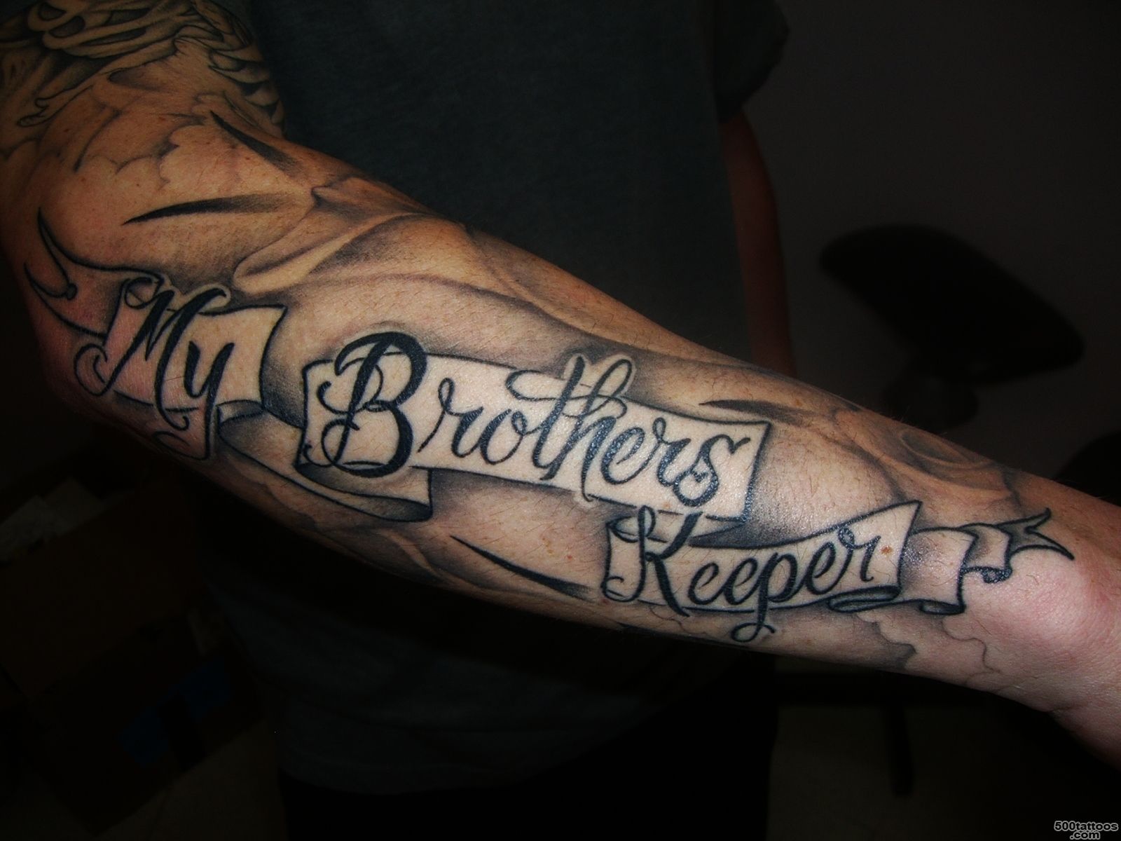 Powerful Meaning Behind the My Brothers Keeper Tattoo   Tattoos Win_16