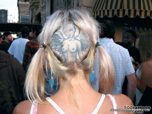 Brutal tattoos on the head  Funny images_18