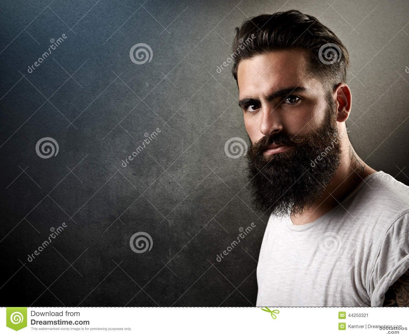 Stock Image Brutal bearded man with tattoos. Image 44250321_49