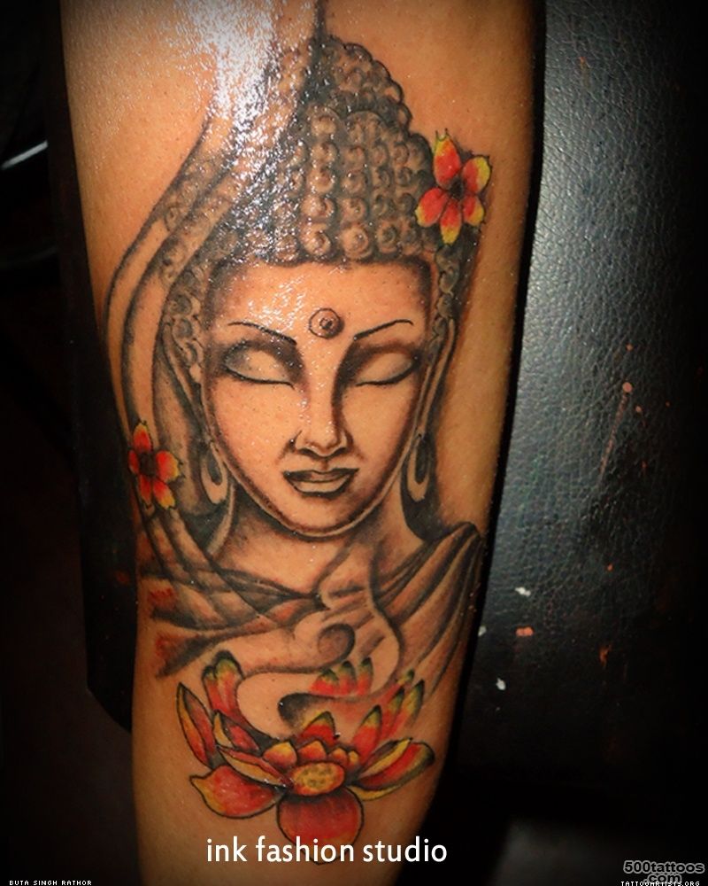 Buddha Tattoo On Arm With Grey Ink  Fresh 2016 Tattoos Ideas_10