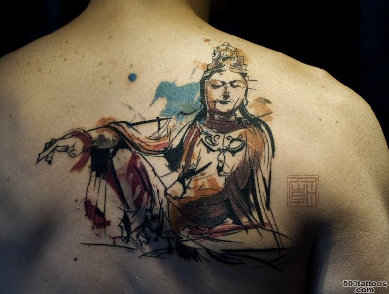 48 Most Amazing Gautama Buddha tattoos for arm_3