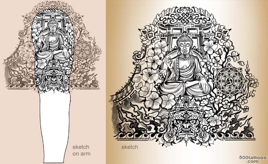 TIBETAN BUDDHIST TATTOOS   Meaning amp tattoo designer_12