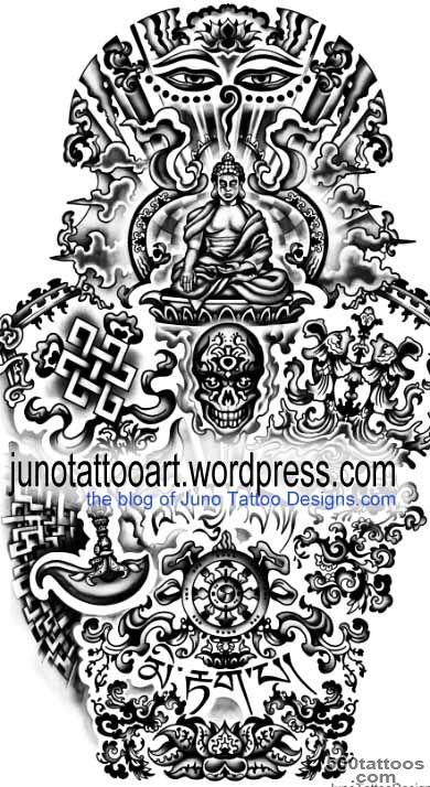 TIBETAN BUDDHIST TATTOOS   Meaning amp tattoo designer_35