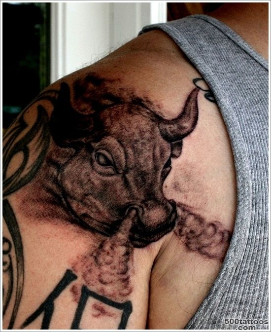 30 Dandy Bull Tattoo Designs_30