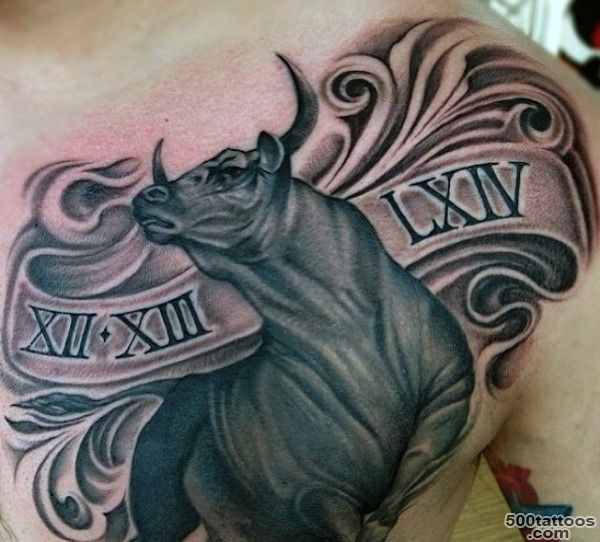 70 Bull Tattoos For Men   Eight Seconds Of 2,000 Pound Furry_19