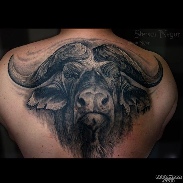 Bull Tattoo on Shoulder Blade  Best Tattoo Ideas Gallery_13