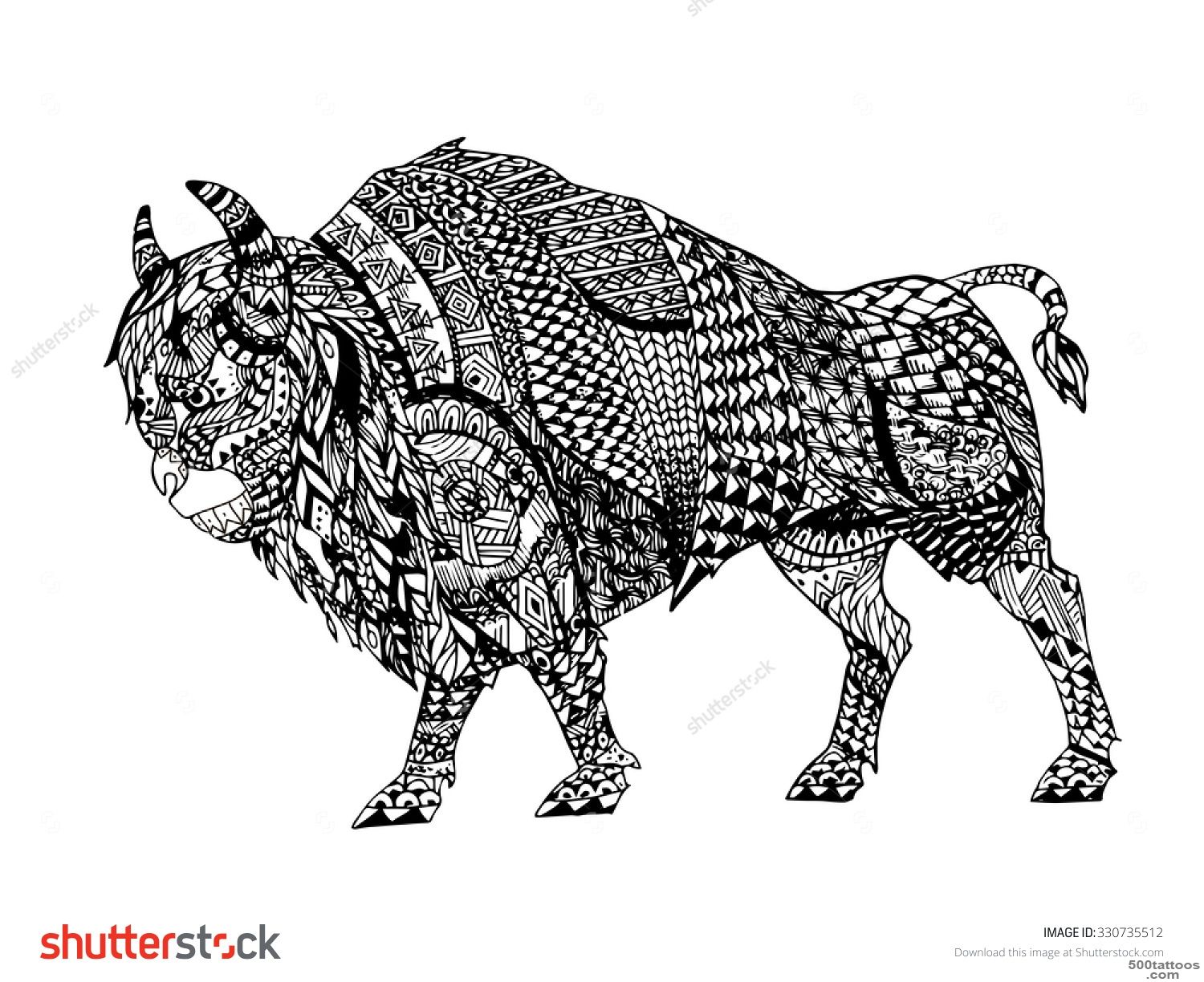Bull Tattoo Stock Photos, Images, amp Pictures  Shutterstock_34