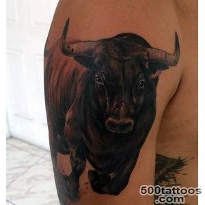 70 Bull Tattoos For Men   Eight Seconds Of 2,000 Pound Furry_7
