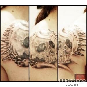 Pin Bullet Tattoo Skull on Pinterest_48