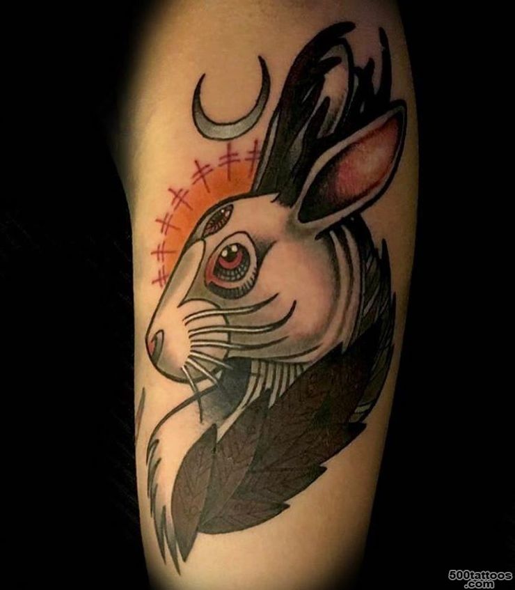 55 Gorgeous Rabbit Tattoo Designs  Designwrld_24