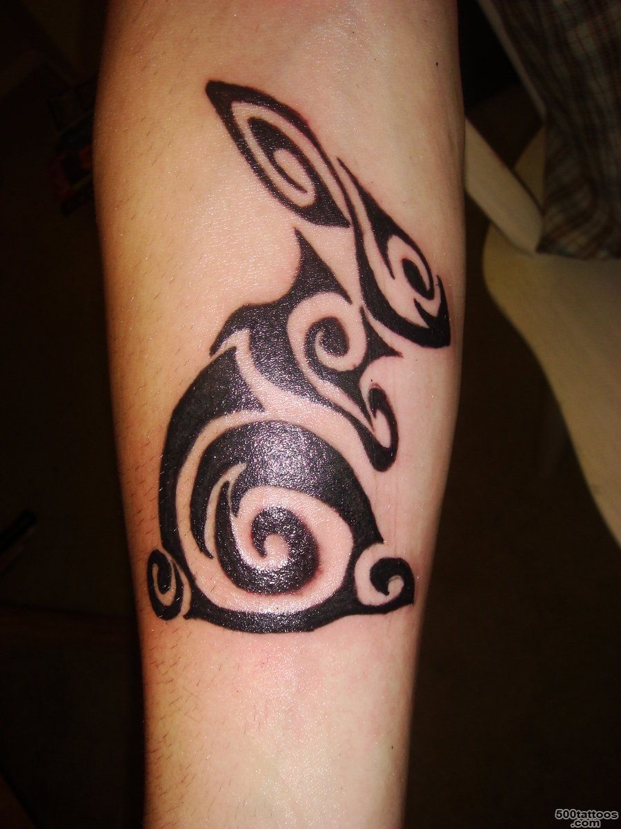 DeviantArt More Like Tribal bunny tattoo by ErikaJade_26