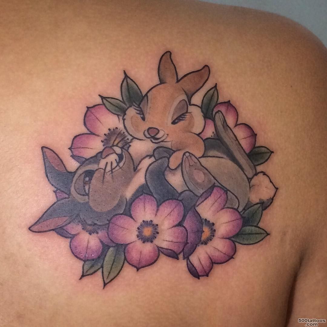 Pink Tattoos • Thumper and Miss Bunny #tattoo by Fin..._49