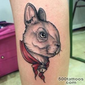 55 Gorgeous Rabbit Tattoo Designs  Designwrld_50
