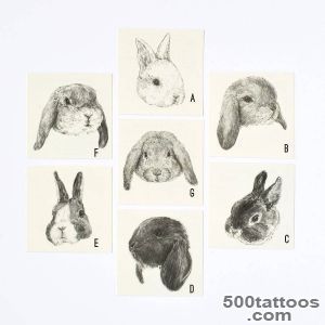bunny temporary tattoos by hello harriet  notonthehighstreetcom_10