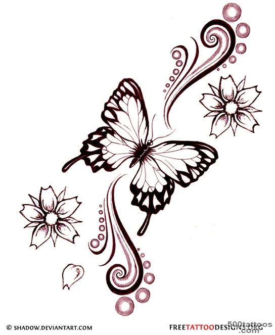 60 Butterfly Tattoos  Feminine And Tribal Butterfly Tattoo Designs_10