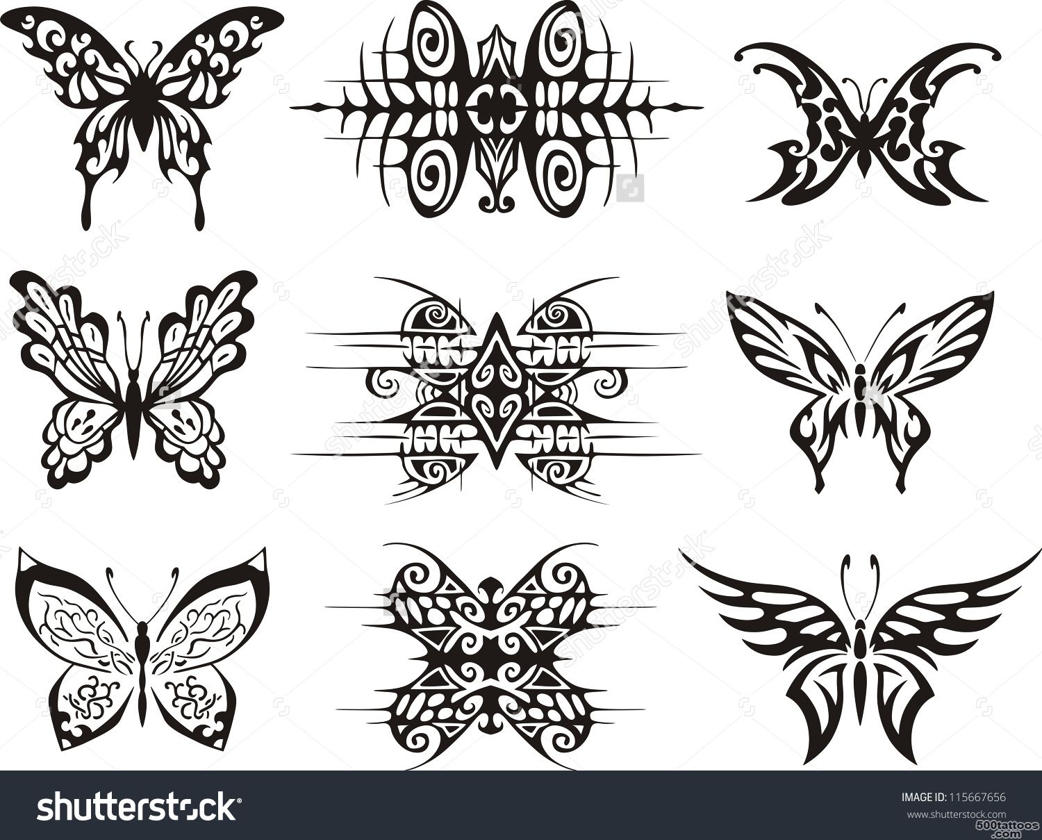 Butterfly Tattoo Stock Photos, Images, amp Pictures  Shutterstock_45