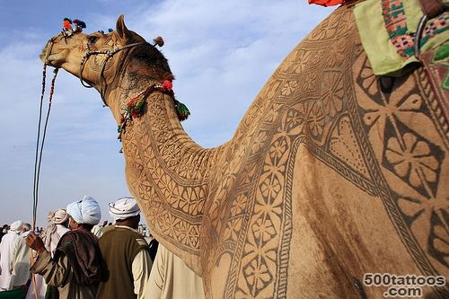 In India, Camels Get Designer #39Tattoos#39   DesignTAXI.com_35