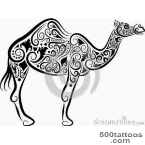 Camel tattoo design, idea, image