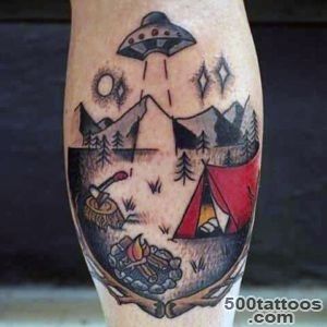 100 UFO Tattoo Designs For Men   Alien Abduction Ink_4