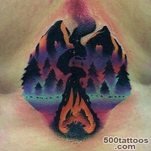 Camp Fire Tattoo  Best Tattoo Ideas Gallery_18