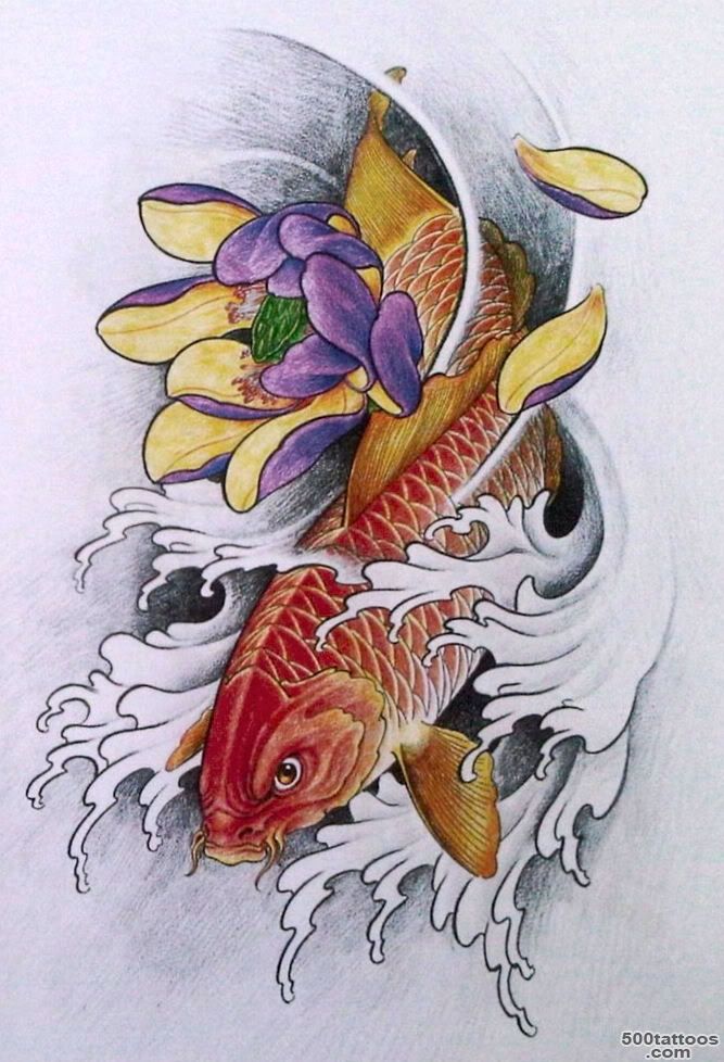 5 Tatoos Popular Koi fish tattoo design books_49