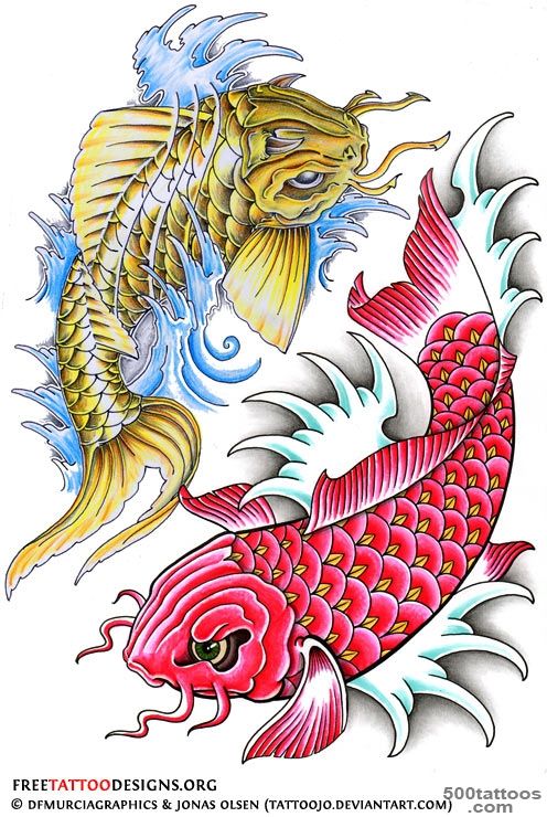 40 Koi Fish Tattoos  Japanese And Chinese Designs_37