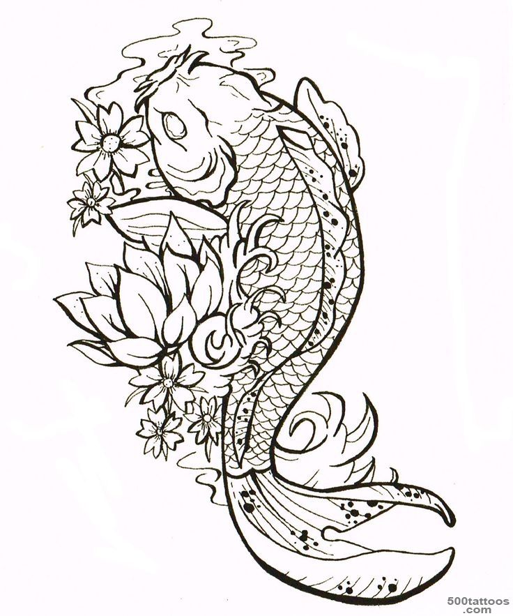 Pin Koi Fish Outline Tattoo Best Eye Catching Tattoos on Pinterest_14