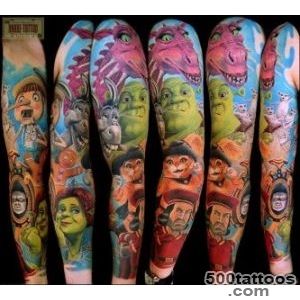 Full-Sleeve-Colorful-Cartoons-Tattoos--Fresh-2016-Tattoos-Ideas_20jpg