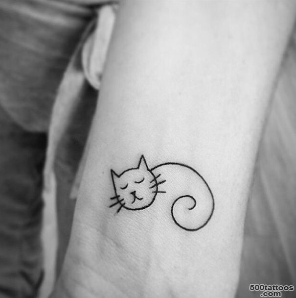 20+ Minimalistic Cat Tattoos For Cat Lovers  Bored Panda_7