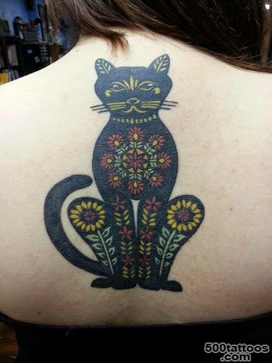 50 Cute And Lovely Cat Tattoos  Tattoos Me_49