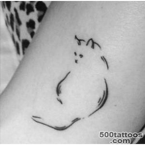 20+ Minimalistic Cat Tattoos For Cat Lovers  Bored Panda_6