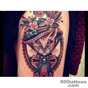 45 Cute Cat Tattoo designs and ideas   Spiritual luck_15