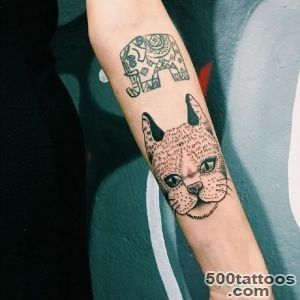 45 Cute Cat Tattoo designs and ideas   Spiritual luck_41