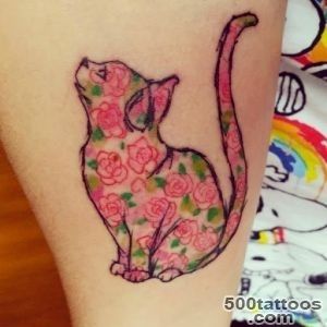 50 Cute And Lovely Cat Tattoos  Tattoos Me_18