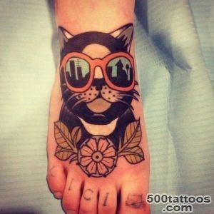 55 Examples of Cute Cat Tattoo  Art and Design_13