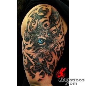 55 Examples of Cute Cat Tattoo  Art and Design_22