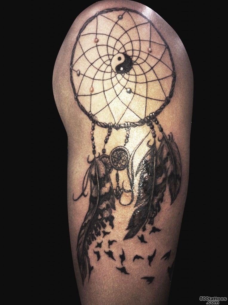 Dream catcher 3d wolf ladies tattoo meaning_35