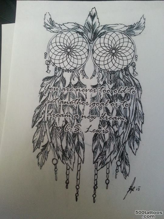 Owl dream catcher tattoo!  N E A T O  Pinterest  Owl Dream ..._33