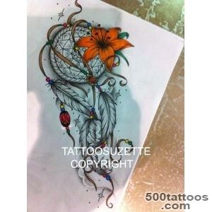 Dream Catcher Tattoo Ideas Stencils for Pinterest_23