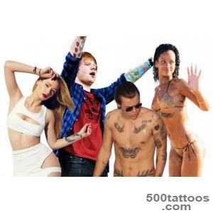 Celebrity Tattoos Miley Cyrus, Ed Sheeran, Rihanna amp More Get _39