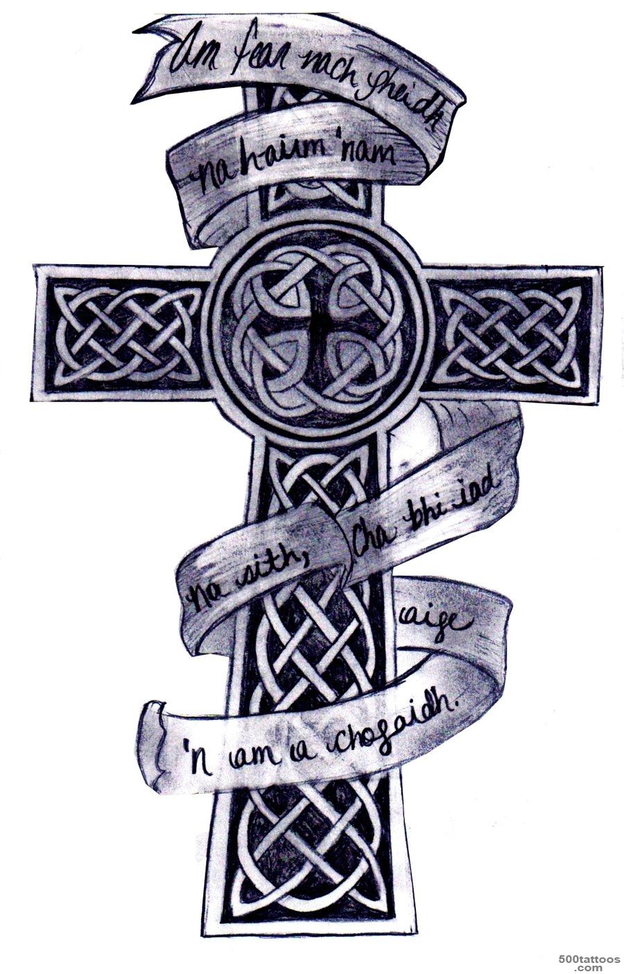 46+ Celtic Cross Tattoos Designs_2