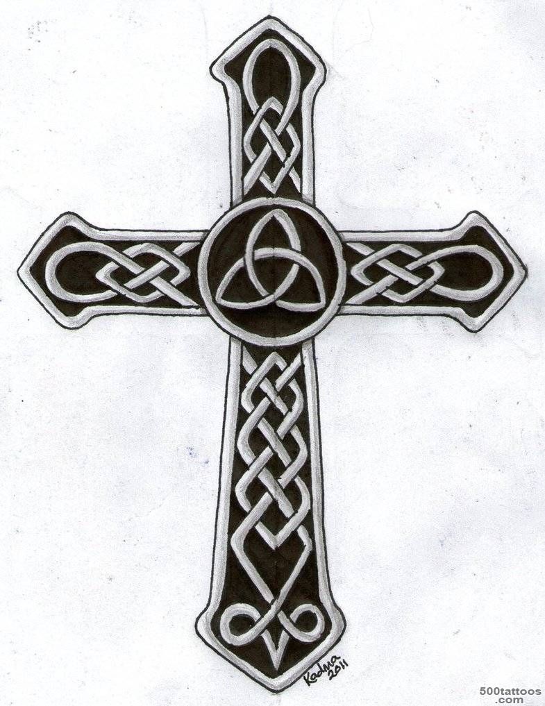 46+ Celtic Cross Tattoos Designs_5