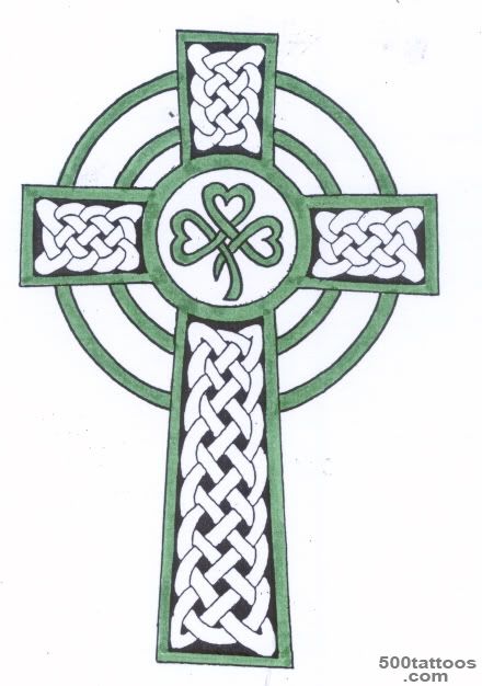 46+ Celtic Cross Tattoos Designs_18