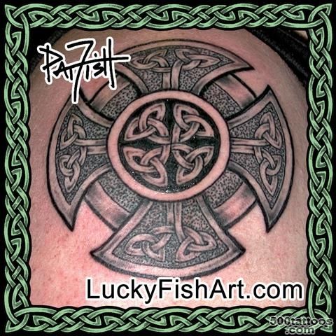 Celtic Cross Tattoos – LuckyFish Art_44