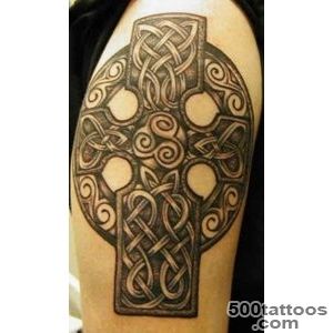 41 Simple and Detailed Celtic Cross Tattoos_21