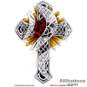 50 Cross Tattoos  Tattoo Designs of Holy Christian, Celtic and _22